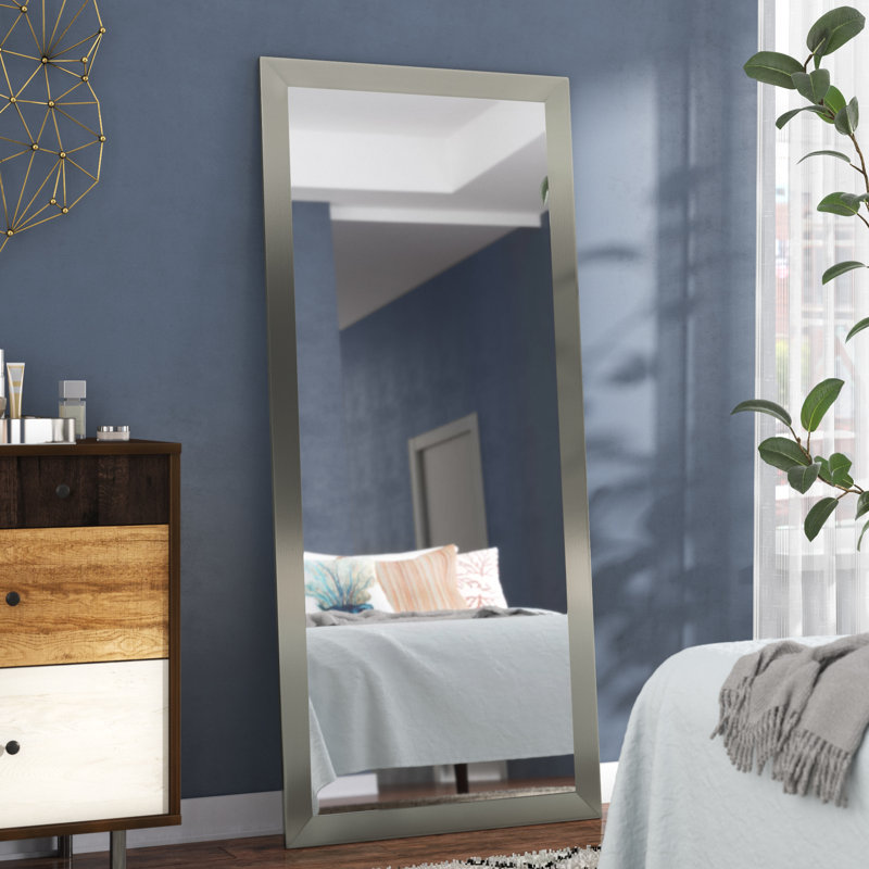 Alexzander Wood Flat Mirror, 70.5" H x 31.5" W