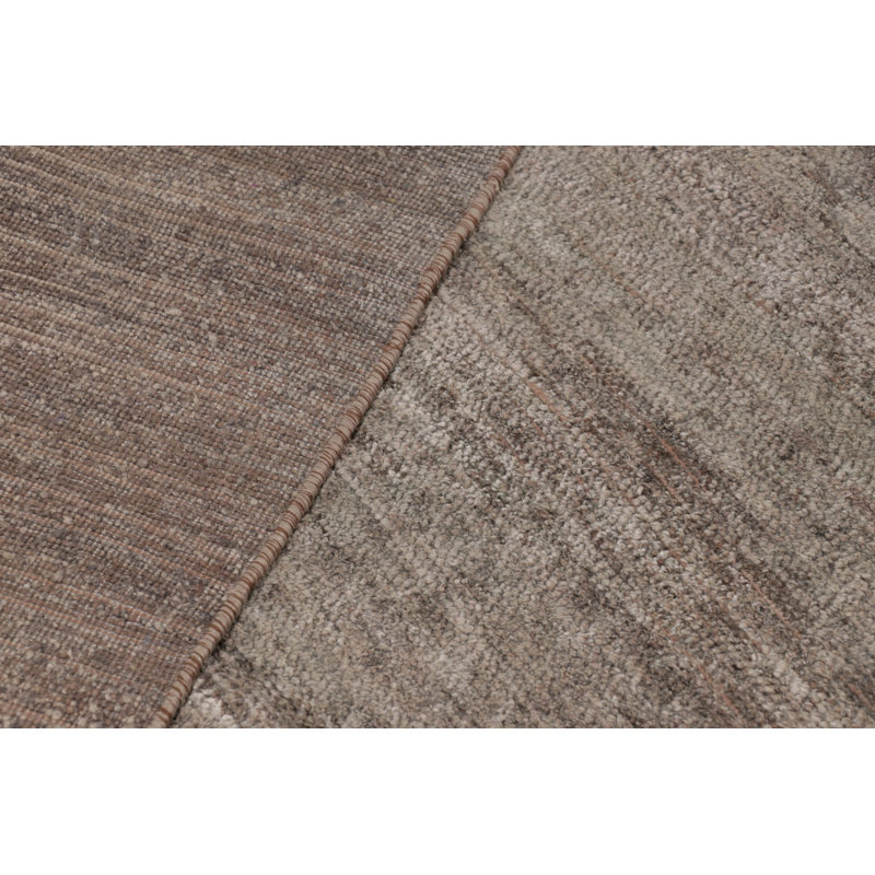 Rug & Kilim’S Modern Textural Rug In Neutral Taupe And Gray Tone-On-Tone