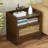 Nightstand with Storage Set of 2, Rattan Boho Bedside Table with Drawer-1292897895-1302828209