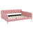 Queen Size Upholstered Daybed with 4 Support Legs, Rubine — Soft Upholstered Bed for Bedroom or Guest Room-651139116