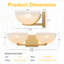 Applique murale moderne en or moderne avec abat-jour en verre blanc dégradé, luminaire en forme de demi-lune pour couloir de salle de bain dans la chambre à coucher, base E12 à fixation verticale, homologué ETL (options à 1/2 lumière)-1992090961-1992090966