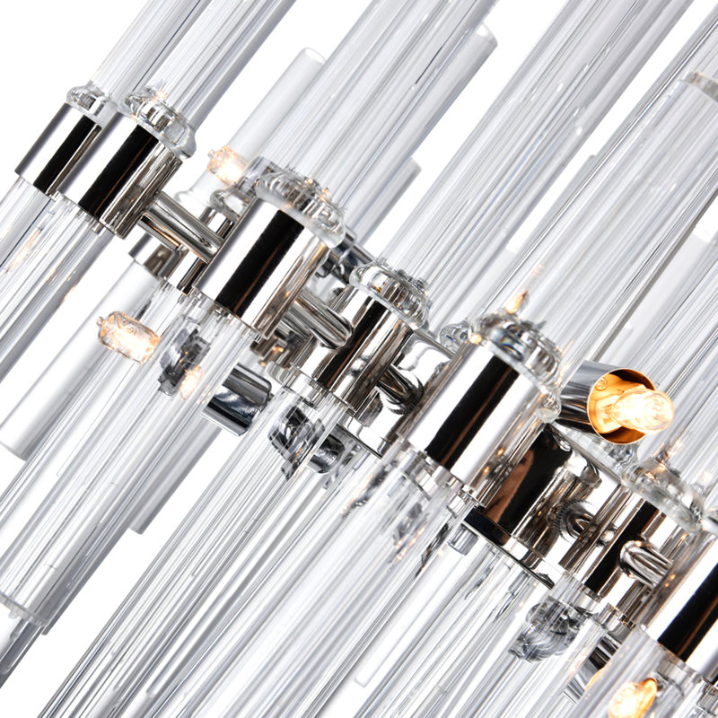 Lustre 8 lumières avec finition nickel poli