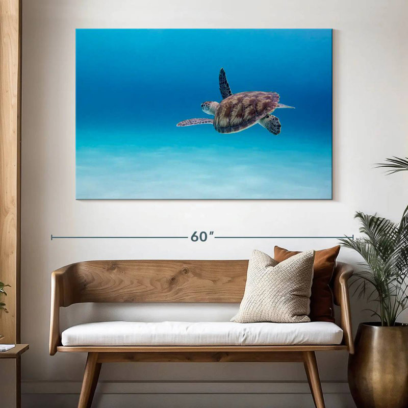 Crowle Adventurous Sea Turtle, 34" H x 51" W