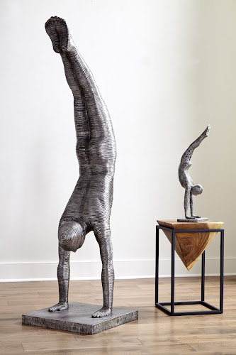 Small Aluminum Handstand Sculpture