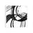 Black And White Pop II by Dan Meneely - Painting on Canvas-1247165784-1247165787