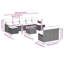 Ensemble de canapé de jardin Vidaxl