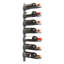 Patten 7 Bottle Wall Mounted Wine Bottle Rack in Black