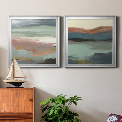 «Ocean Bluff», reproduction de cadre photo sur toile 2 pièces