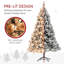 Arbre de Noël artificiel illuminé 6,5 pi