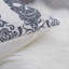 Coussin Gothic Damask Skull - Lin en coton noir et blanc