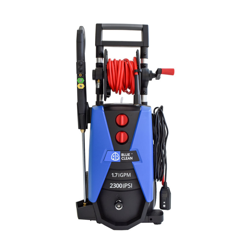 Blue and Black Electric Pressure Washer with Cart, 2300 PSI, 1.7 GPM