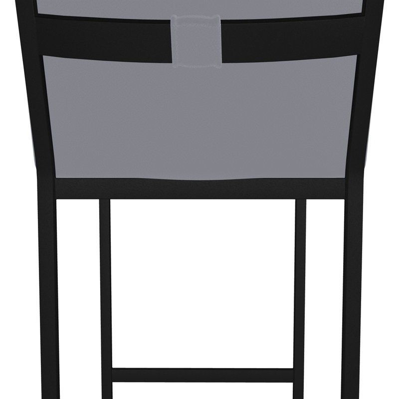 Tabouret rembourré Kelsey, Acier, Onyx sable, Tabouret de bar (siège d'une hauteur de 30 po)