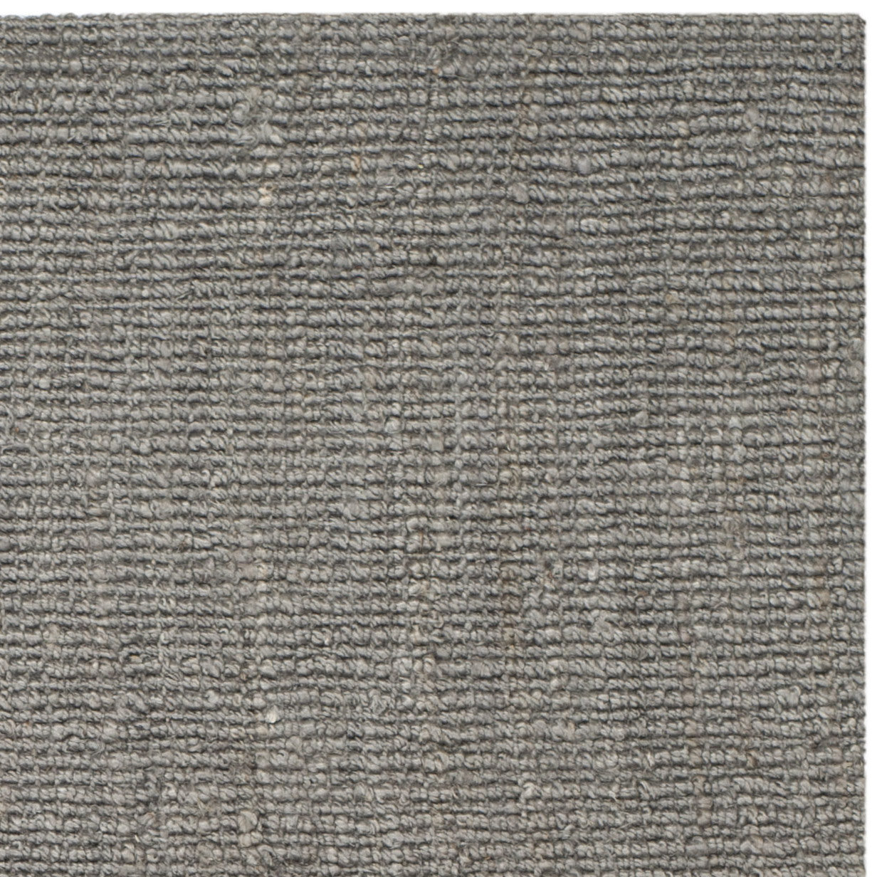 Alda Light Gray Hand-Woven Jute Rug, Rectangle 6' x 9'