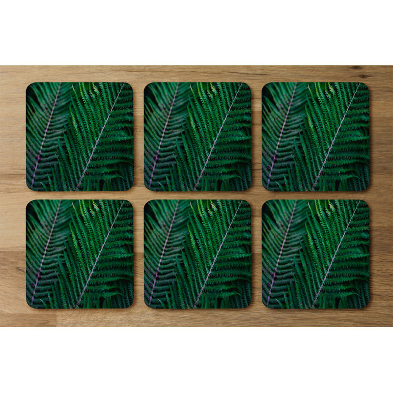 Dsean Square 6 Piece Coaster Set