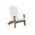 Blanc / acajou antique