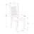 5 Piece Kitchen Table Set for 4 Includes an Oval Dining Table with Butterfly Leaf and 4 Solid Wood Seat Chairs, Saddle Brown-49667876-124542744
