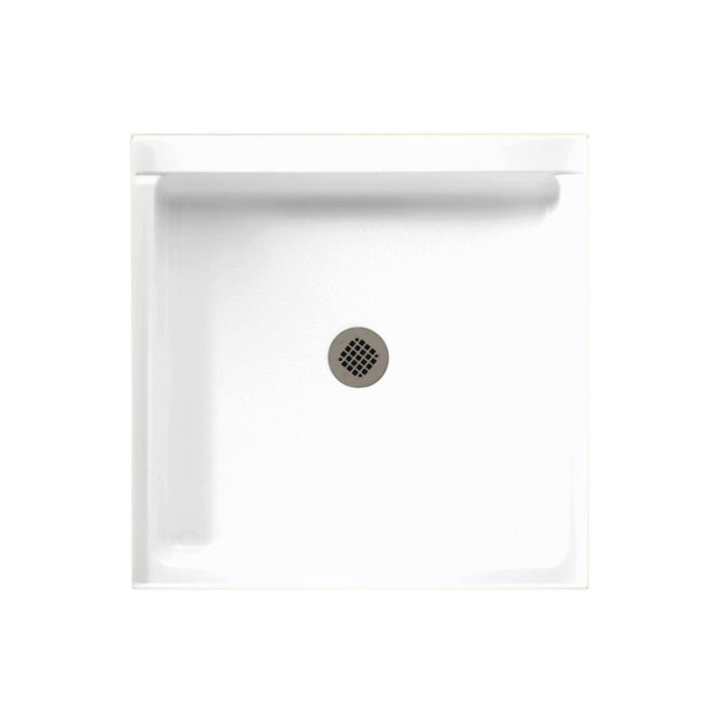 32'' W 32'' D Square Single Shower Base, White