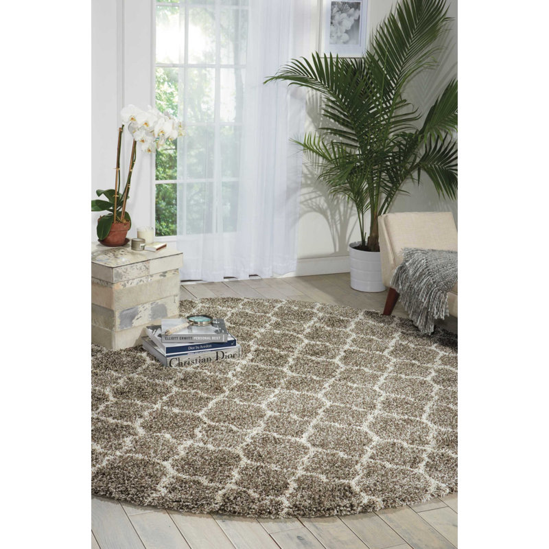 Youn Moroccan Indoor Rug, Round 7'10"