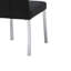 Ensemble de 2 chaises d'appoint Hols Parson, tissu noir, base en acier argenté-130623953-130623956