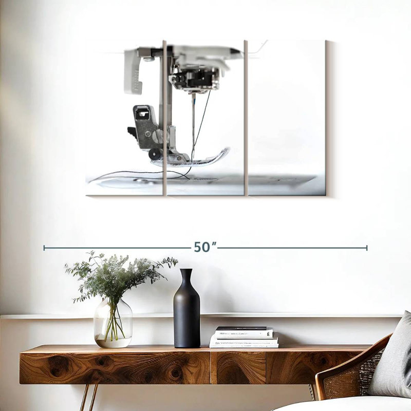 Senne Sewing Machine Close-Up, 24" H x 38" W
