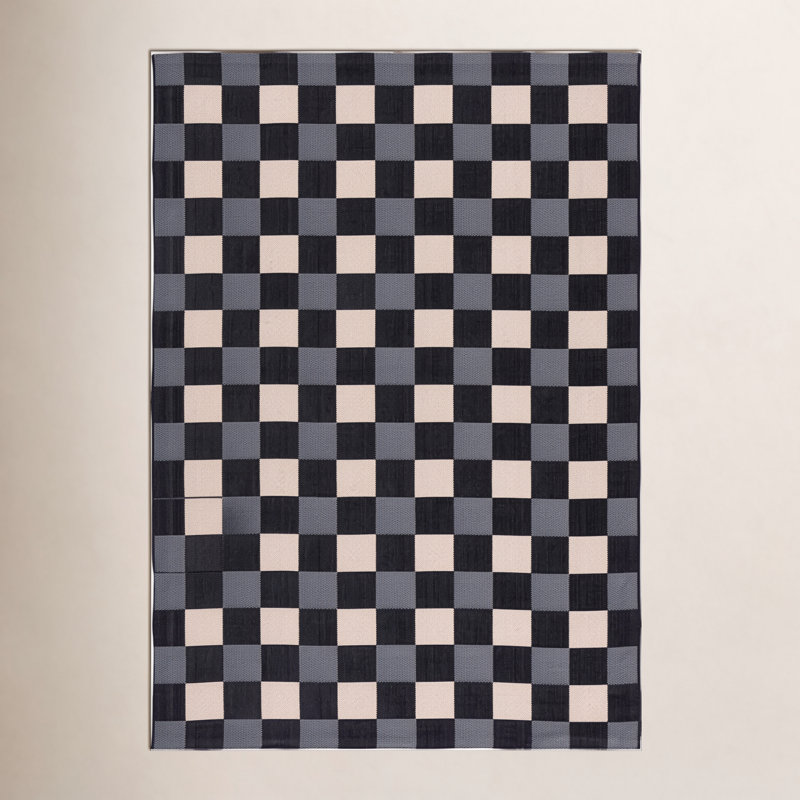 Mererid Geometric Indoor/Outdoor Area Rug, Rectangle 2'7" x 5'