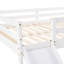 Full Size Solid Wood Loft Bed With Slide - A Stylish And Choice In White Finish For An Elegant Touch