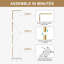 Moesley Metal Freestanding Coat Rack-1986615041