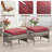 Anferney 6-Piece Outdoor Patio Sofa Conversation Set With Fire Pit Table-151323526