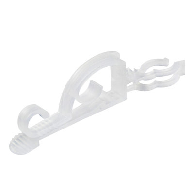 Set of 25 Clear Max Pro Anywhere Christmas Light Clips - 4"