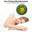 Horloge abstraite circulaire jaune vert