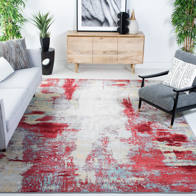 Rudi 100 Performance Abstract Rug, Rectangle 9' x 12'