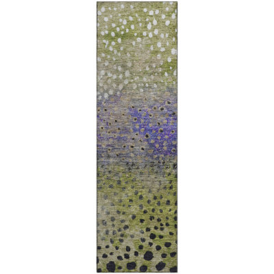 Premium Machine Washable Christina AMF1074 Circles Rug