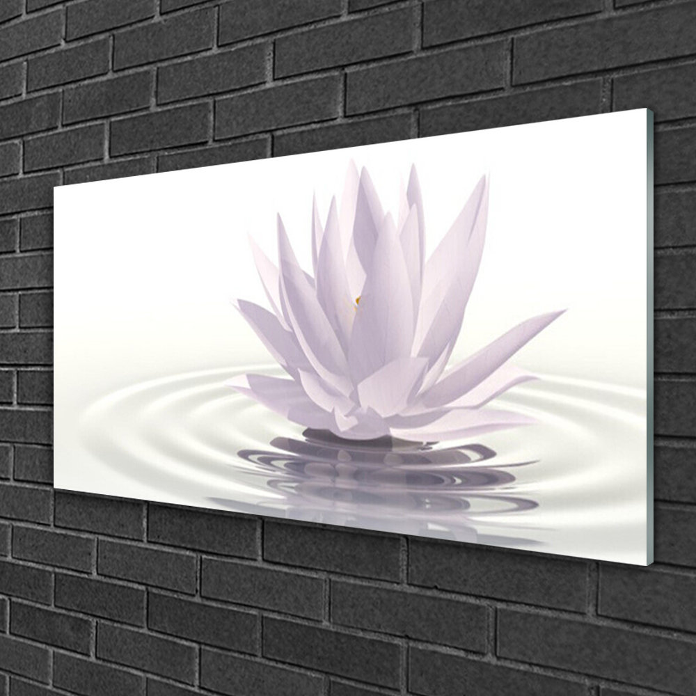 Glasbild Flower Water Art