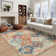 Violia Moroccan Bloom Medallion Area Rug – Plush Textured Accent with Non-Slip Backing