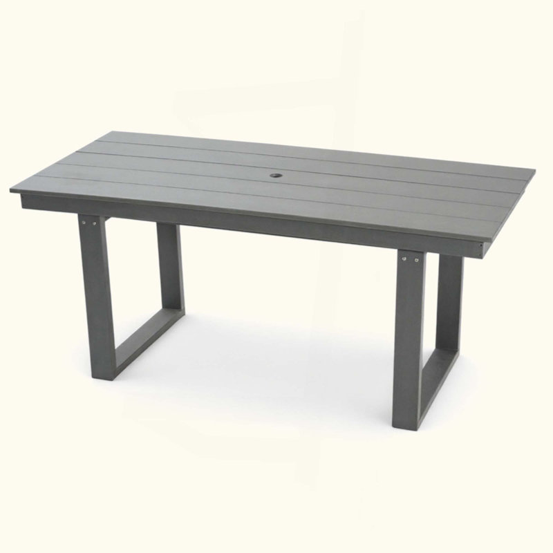Table de salle à manger et de réunion extérieure, Gris