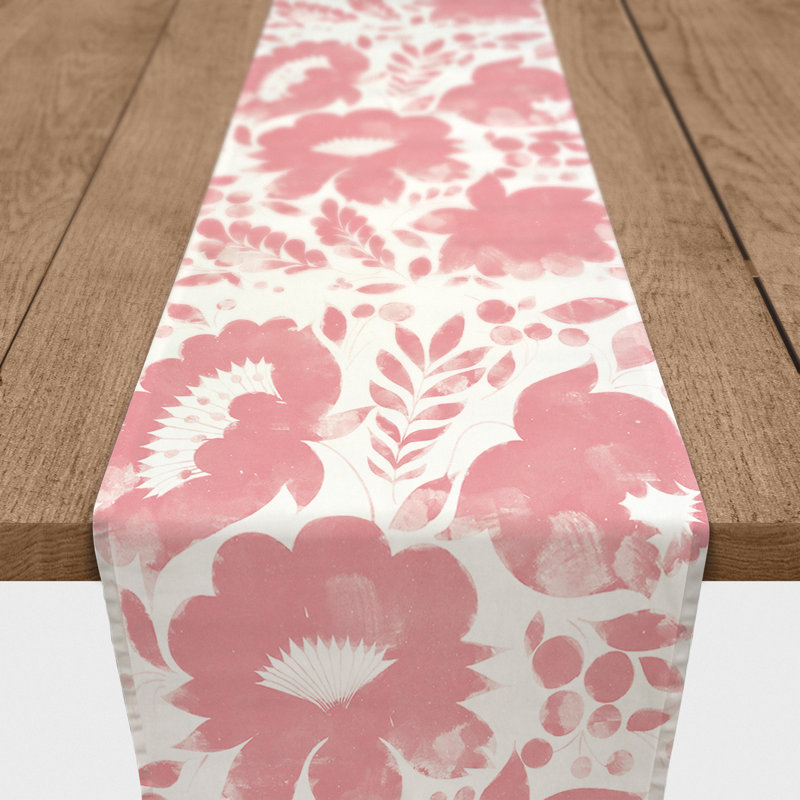 Chemin de table floral Adesh, L 72 po x l 16 po