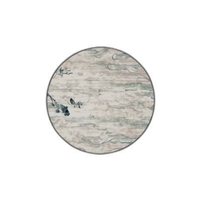 Machine Washable Gray Area Rug