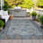 Machine Washable Indoor/Outdoor Xhevrie Pewter Rug-112132072