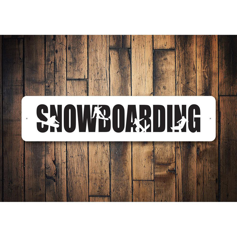 Panneau en aluminium pour planche à neige, H 4 po x l 18 po x P 0,04 po