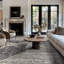 Tapis contemporain délavé à motif géométrique-111840581