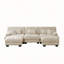 Canapé modulaire de luxe Luxury - Canapé en U surdimensionné pour salon, canapé à 2 places avec repose-pieds, chenille-1279850869