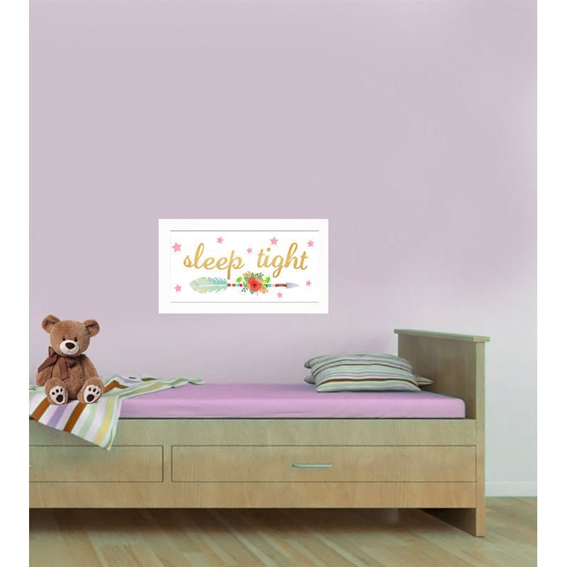 «Erie Sleep Tight Goodnight», art encadré, H 8 po x l 18 po
