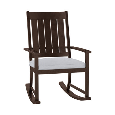 Chaise berçante extérieure à lattes Club Wrought
