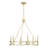 6-Light Chandelier in Spun Gold-101255928