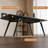 Double-Layer Rock Board Ash Wood Dining Table Set-106030970