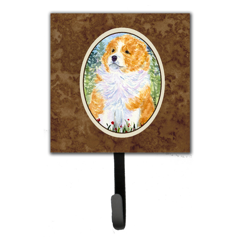 Porte-laisse sheltie et crochet mural