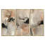 «Black and Gray Brushstroke», peinture abstraite III - art abstrait encadré à 3 panneaux-129076556-129076549