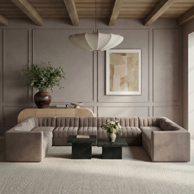 Tissu d'ameublement en velours Demars 10 pièces Canapé modulaire modulaire