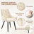 Dining Chairs Set Of 4,  Faux Leather Dining Room Chair, Metal Kitchen Chairs With Gold Mesh Texture And Black Sanded Legs, Flat Back Upholstered Chair (Set Of 4)-83220088-83220095