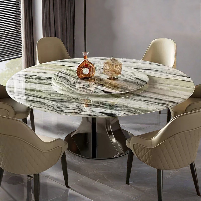 Table de salle à manger ronde Modern Luxury, H 29,52 po x L 47,24 po x l 47,24 po